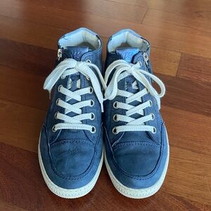Paul Green Blue High-Top Sneakers